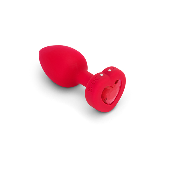 B-Vibe – Vibrating Heart Plug M/L Red